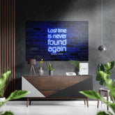 Lost Time Brushed Aluminium Dibond Wall Art.